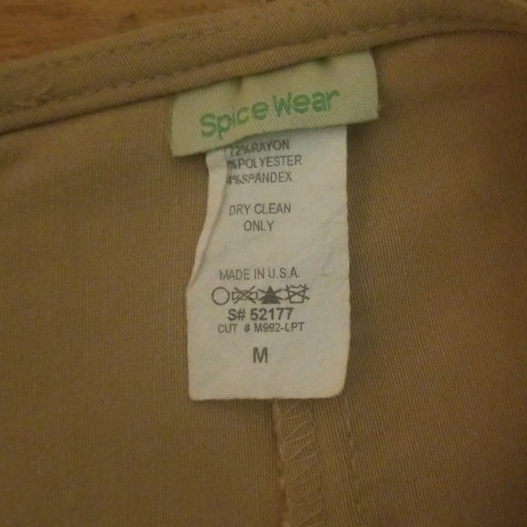 ♡ Spicewear Womans tan dress skirt medium - Picture 2 of 3